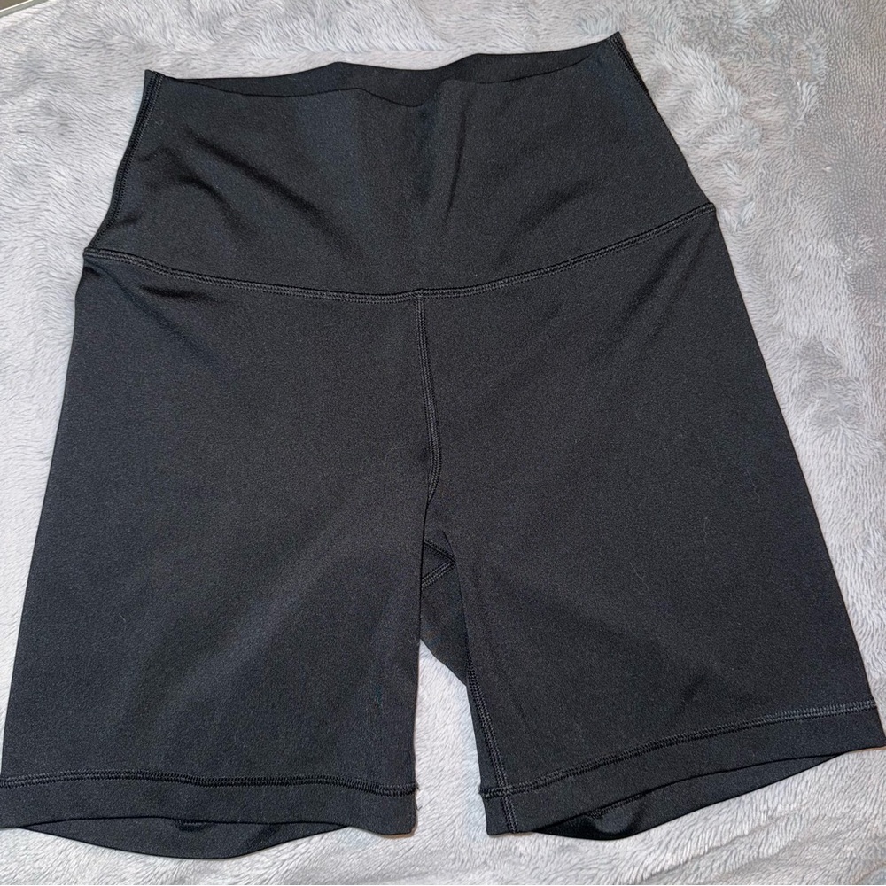 90 Degree By Reflex Black Athletic Shorts High-Waisted Performance
